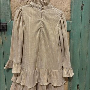 Janie and Jack Gold Formal Kids Dress